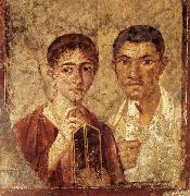Portrait of a Man and His Wife,from pompeii unknow artist
